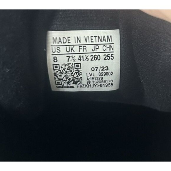 Adidas Samba XLG W 8 / M 7 Black White Stripes Leather Gum Unisex IE1379 - Picture 12 of 12